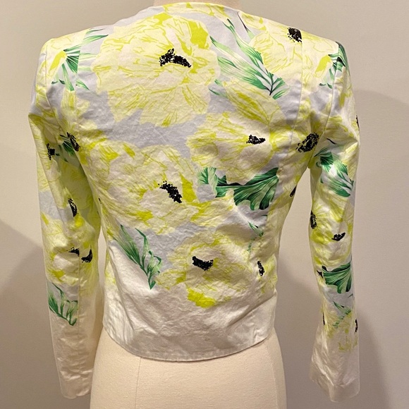 FRENCH CONNECTION Floral Asymmetrical Zip Jacket - Picture 4 of 7